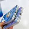 Чехол для iPhone 15 Pro с лазерной текстурой, гальваническим покрытием, узором в виде бабочки, кольцом-подставкой, чехлом для телефона