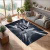 Lionel Messi Printed Crystal Velvet Rug Non‑Slip Crystal Velvet Carpet For Sofa Bedroom Indoor Home Decoration