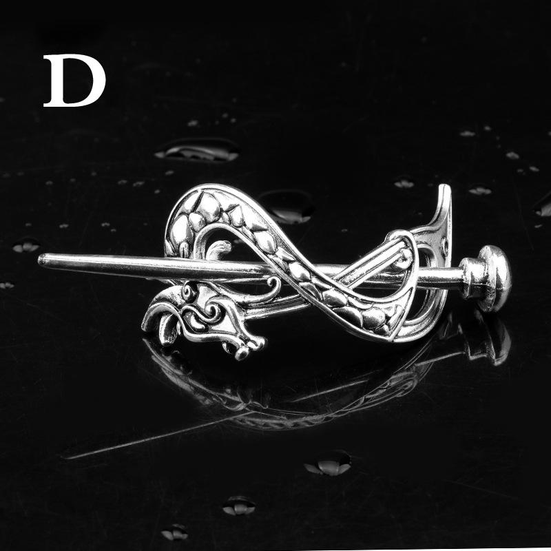 Винтажные аксессуары, заколки для волос, заколка для волос, руны викингов, драконы, металлическая палочка, слайд, кельтский узел, подарки