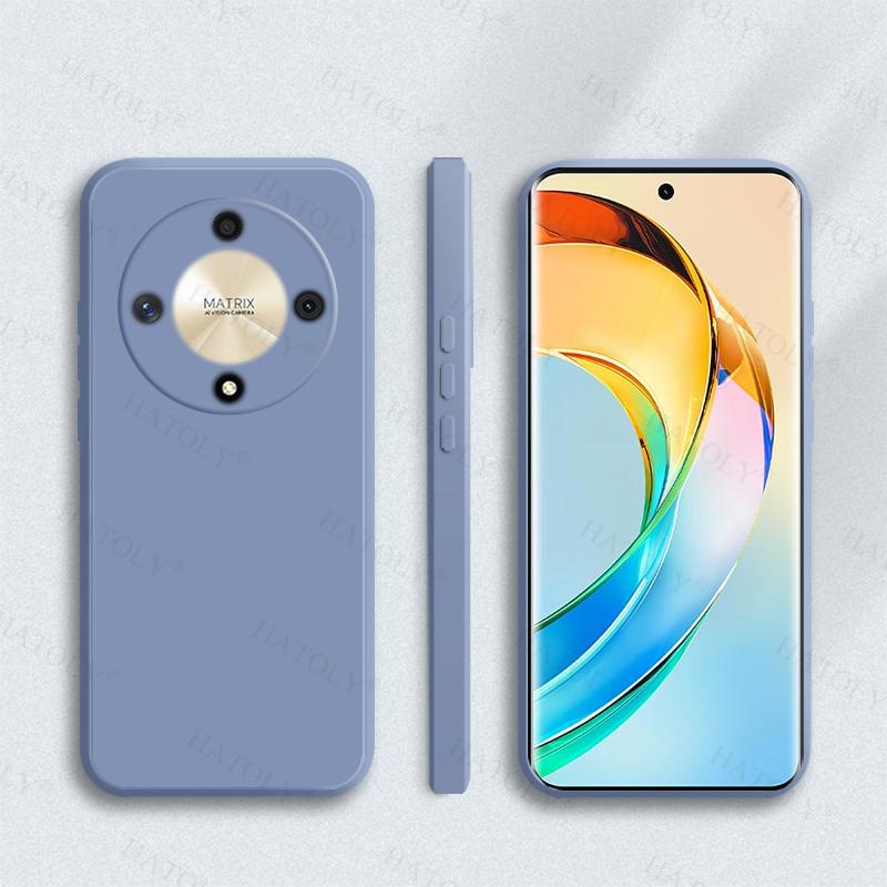 Чехол-накладка для Honor X9b 5G Для Honor X9b X9 b 5G Мягкий жидкий силикон Конфетный цвет Полная задняя крышка Для чехла Honor X9b