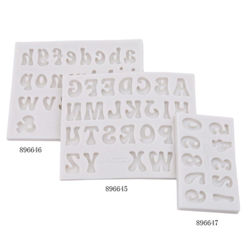 Sugar Craft Capital/Letter/Number Silicone Fondant Mold Cake Decorating Tools Chocolate Mold