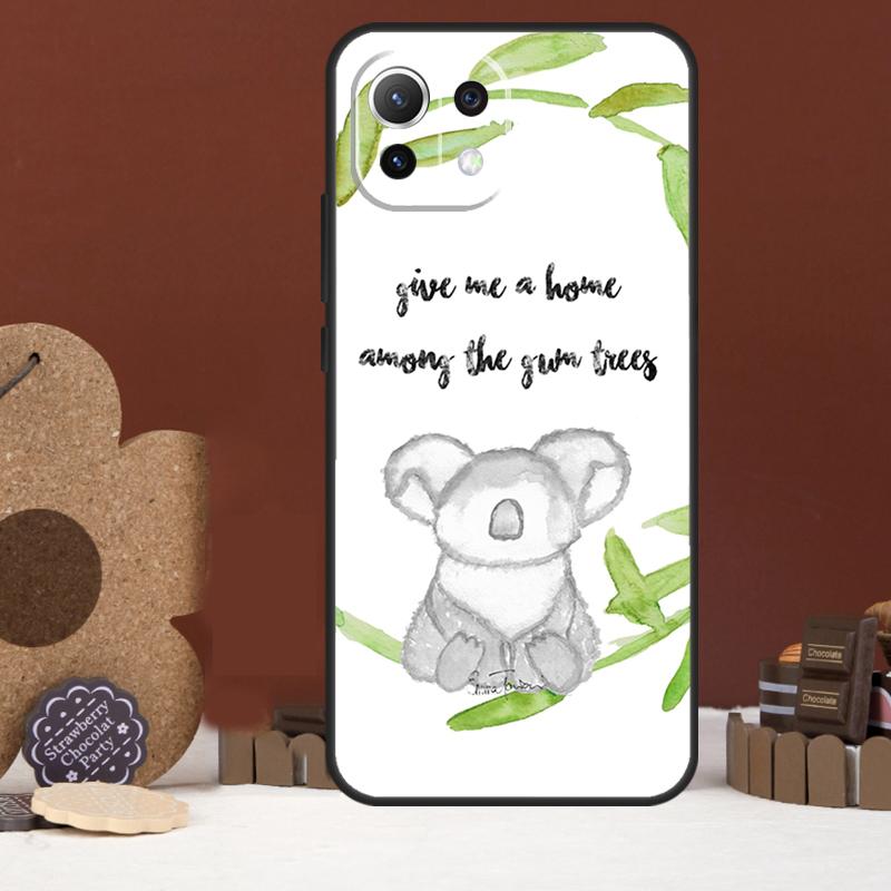 cartoon watercolor animal koala Case For Xiaomi 15 Ultra 14 15T 13T 14T 17 Pro Max POCO F8 Ultra X7 X5 X6 F5 F6 F7 Pro Cover