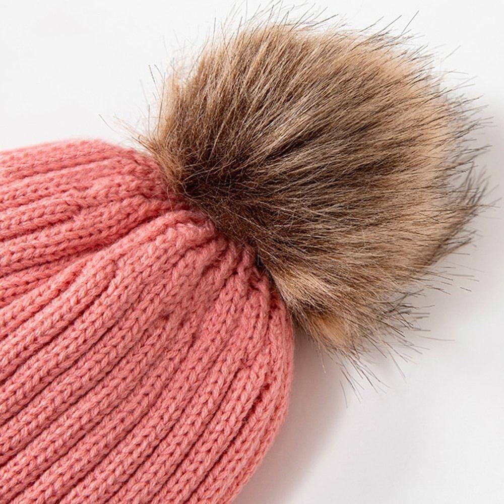 3Pcs/Set Plush Lining Knit Beanie Snood Set Warm Scarf Neck Warmer for Men Women