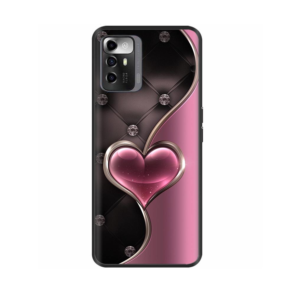 Case For ZTE Blade A72 Heart Butterfly Full Protection Soft Liquid Silicon Cover For ZTE Blade A72 5G Cases For ZTE Blade A72 4G
