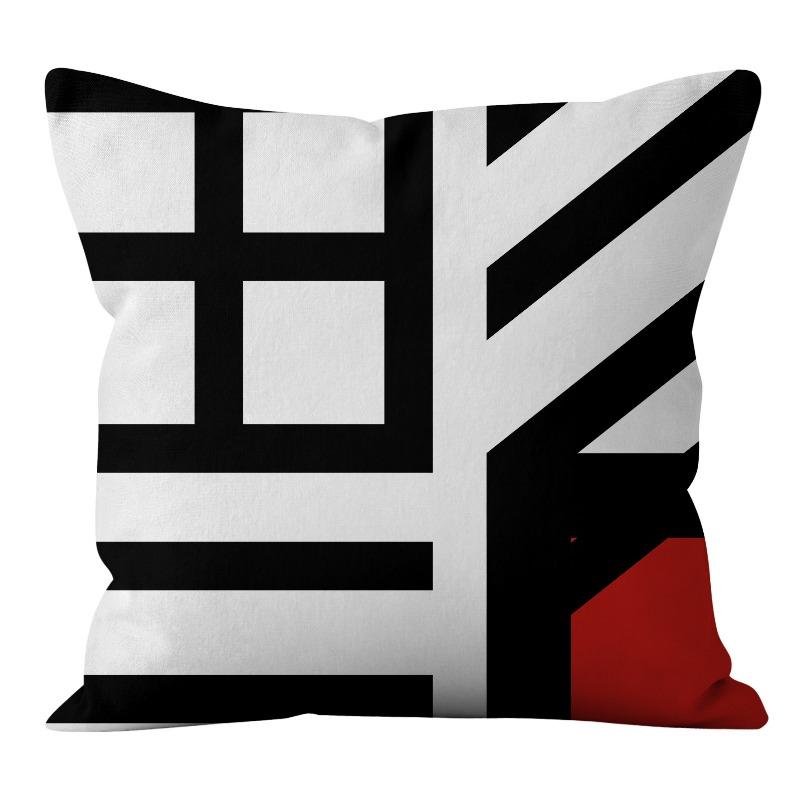 Персонализированная Модная Геометрическая Абстрактная Короткая Плюшевая Наволочка Домашняя Подушка Чехол для Подушки