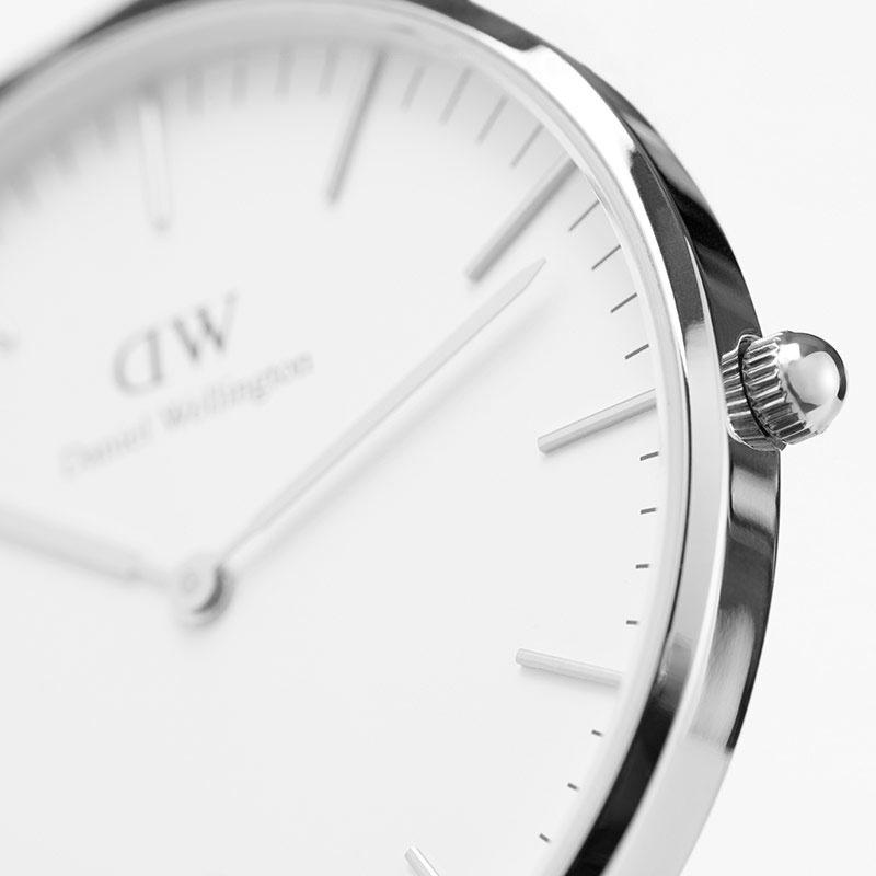 DANIEL WELLINGTON Европейские и американские часы Часы кварцевый механизм кожаный ремешок 36 мм белый циферблат женские часы 30м водонепроницаемые для девочек DW00100053