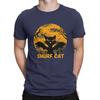 Spooky Cat Halloween Funny   Humour Hip Hop TShirt Blue Cat Elf Leisure T Shirt Hot Sale T-shirt For Men Women