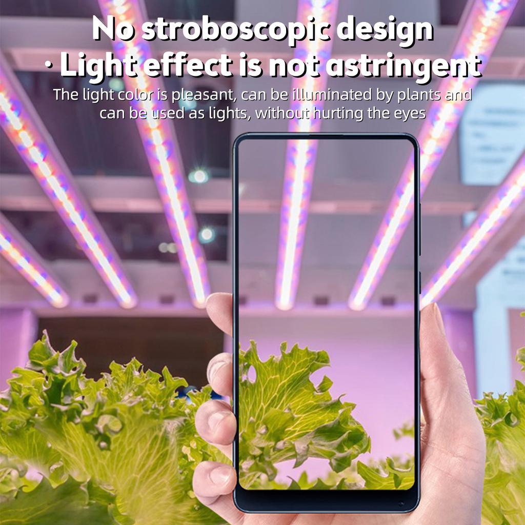 LED Plant Grow Light Strips 8W 168LED 4000K 169.2lm Bright Grow Lamp with 8H/12H/16H Timer 5