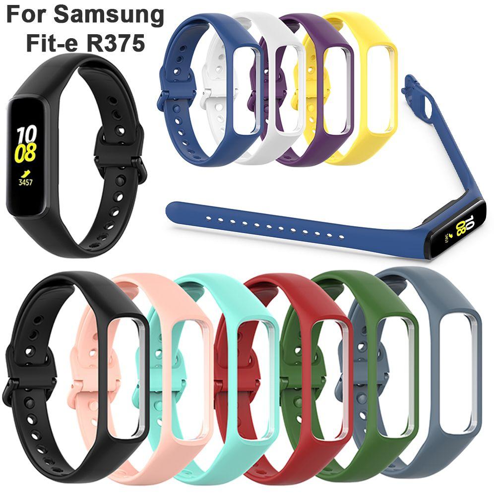 Soft Rubber Adjustable Replacement Watch Band Smart Bracelet Fit E Silicone Strap