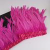 10Meters Rooster Tail Feathers Trim 25-30Cm Coque Feathers Trimming For Handiwork Crafts Carnival Dress Skirt Costumes Plumes