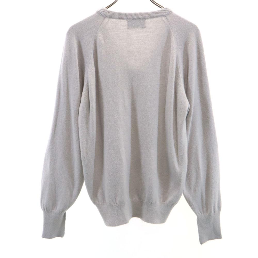 Pickering 70s 80s Vintage Made In USA Long Sleeve V Neck Sweater M Gray Men's Used