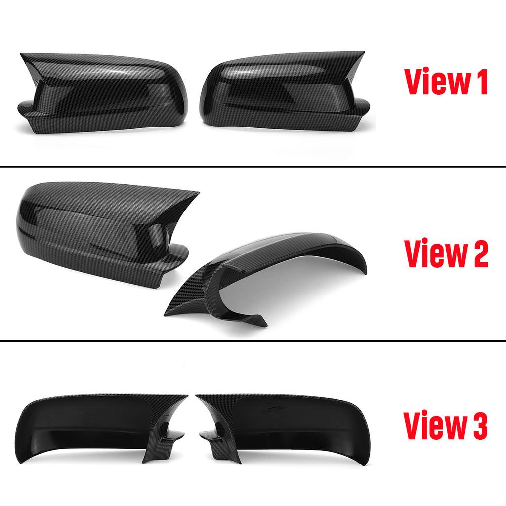 2Pcs Side Rearview Mirror Cover Cap Trim For Volkswagen For VW For Golf MK4 1999-2004 Car Exterior Refit Accessories ABS