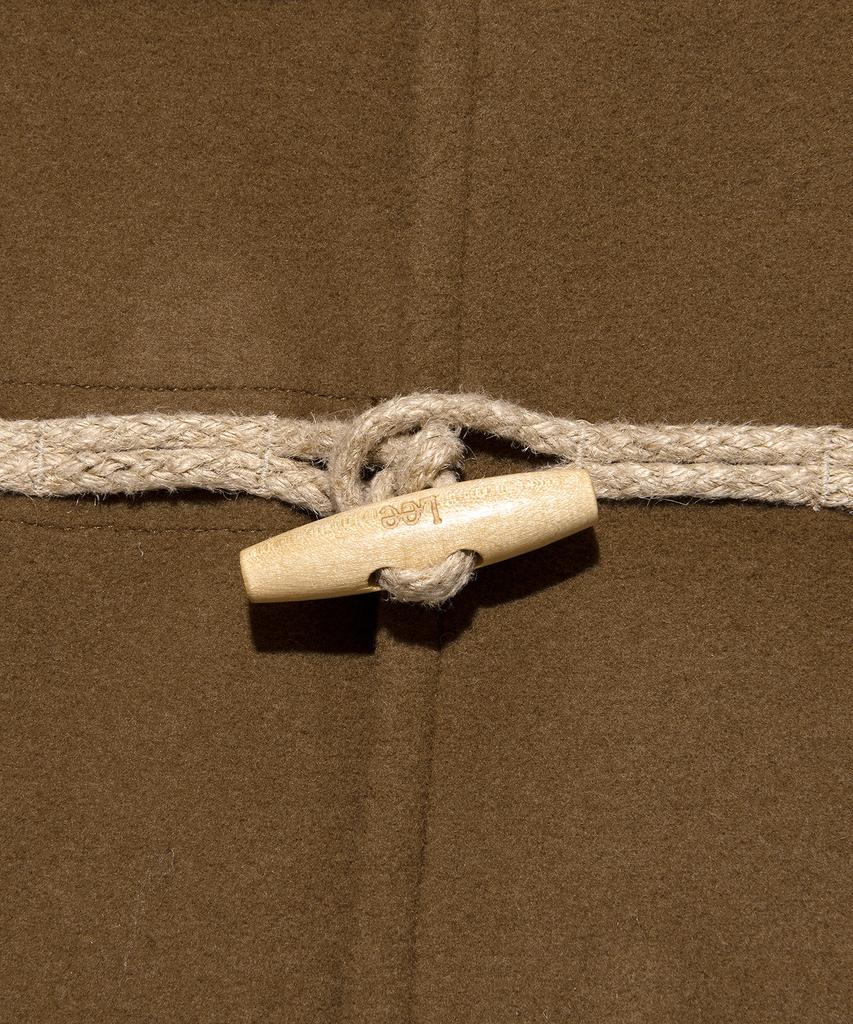 Lee Wool Blend Long Duffle Coat Camel