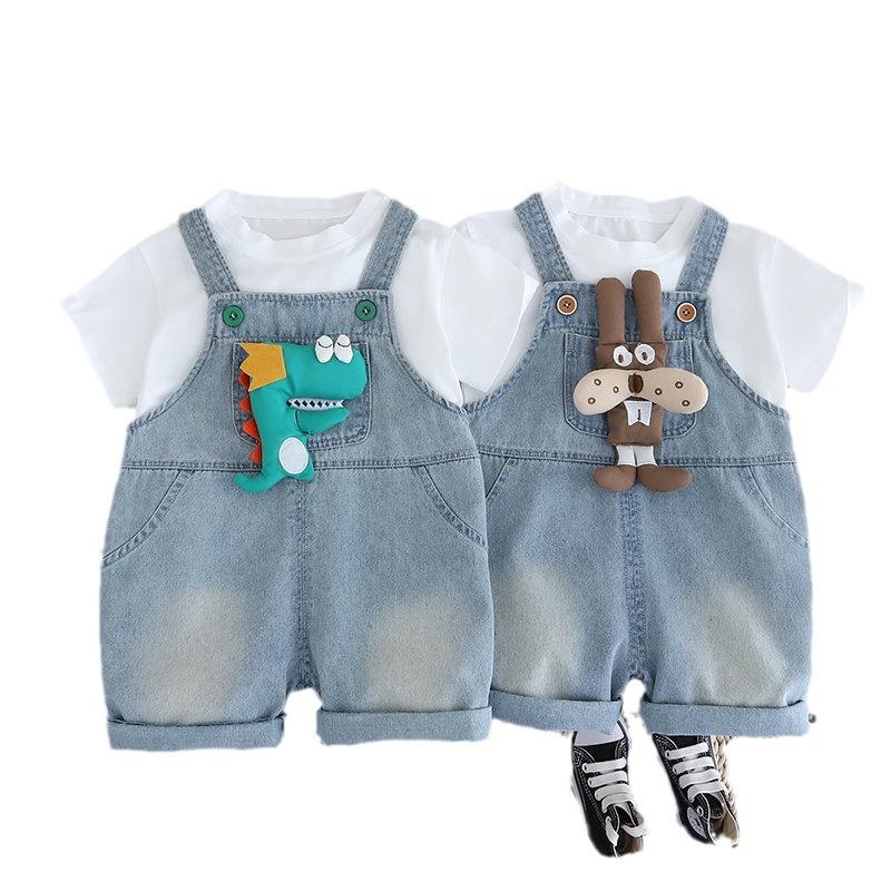 Детские летние джемперы, штаны, шорты для девочек, комбинезоны, брюки с рисунком для мальчиков, комбинезоны для детей, детские комбинезоны