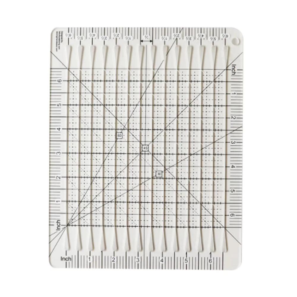 Cutting Assistant 5-in-1 Quilting Ruler Clear Fabric Cutting Ruler Arts Crafts Supplies