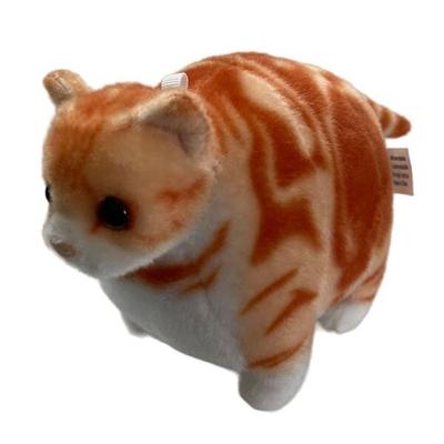 Плюшевая игрушка-брелок Lead Futocchi Zoo Nyanko Mini Mini с шариковой цепочкой, полосатая коричневая, американский табби, игрушка/талисман (Американская короткошерстная/Рыжая короткошерстная)