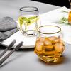 Hexagonal Diamond Cup Glass Creative Personality Hexagonal Juice Glass Home Whisky Phnom Penh Diamond Noodle Water Cup