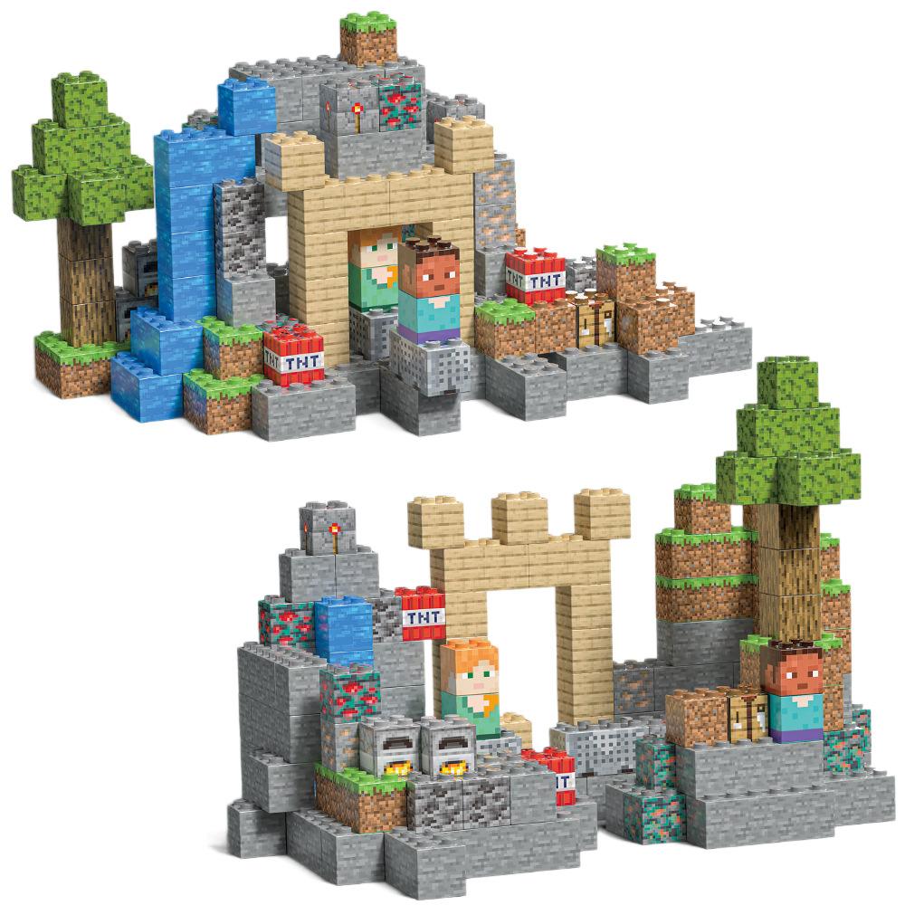 2CM Ice Snow Castle Building Blocks Set Cave Village Travel Architecture Bricks STEM Toy for Kids