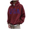 Men's Loose Printed Hooded Sweatshirt Men's Casual Fashion Sports Sweatshirt