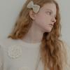 Mellotory Petite Ribbon Knit Hairpin (cream)
