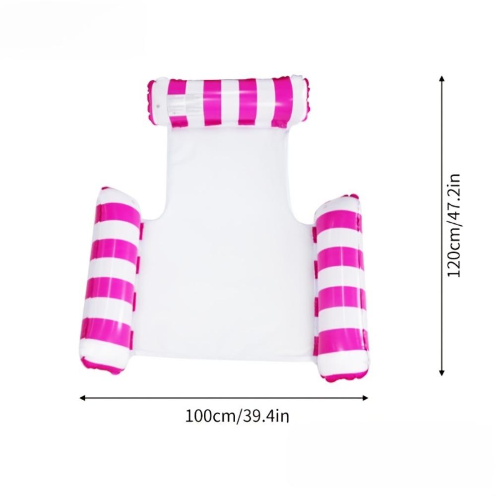 1pc Tube Inflatable Floating Bed-Portable Foldable PVC Pool Float for Adults,Durable Outdoor Water Relaxation for Home&Vacations