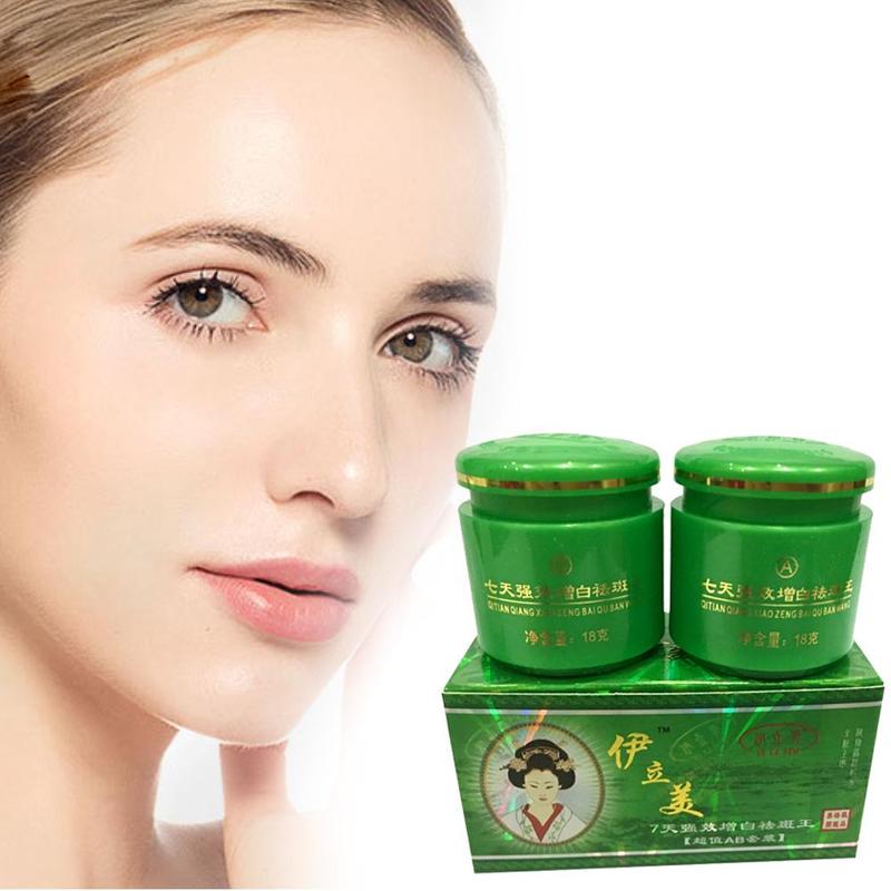 7 Days Face Whitening Cream Set 18g+18g Anti-pigment Anti Freckle Melasma Bleaching Skin Care Cream 2 шт.