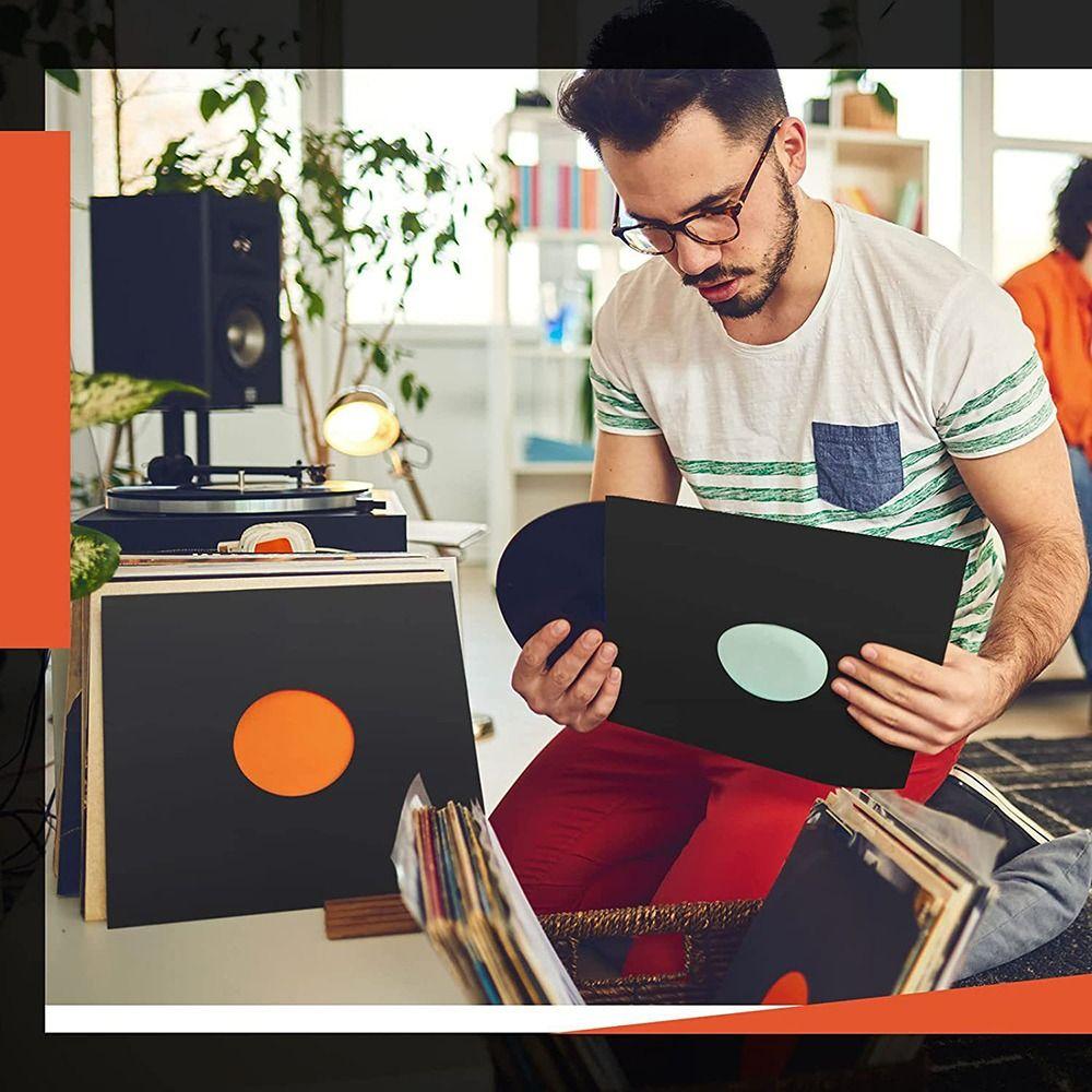 Композитная обложка для LP-пластинки 7/10 дюймов Виниловые внешние конверты Полезный крафт-бумажный пакет Запись
