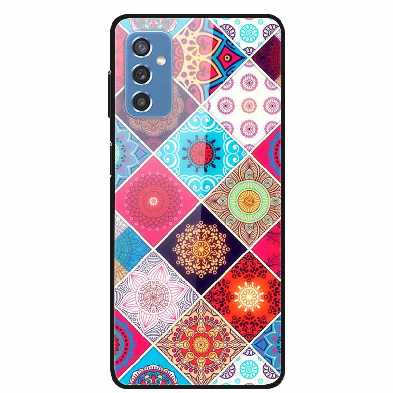 Для Samsung M52 5G Чехлы M23 5G M51 M02s Закаленное Стекло Жесткая Задняя Крышка Для Samsung Galaxy M23 5G Чехол для Телефона Fundas Capa M 52 5G