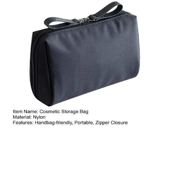 Дорожная косметичка с двойной застежкой-молнией, сумка для хранения косметики, переносная сумка-органайзер для туалетных принадлежностей для отпуска, деловой поездки, домашнего использования