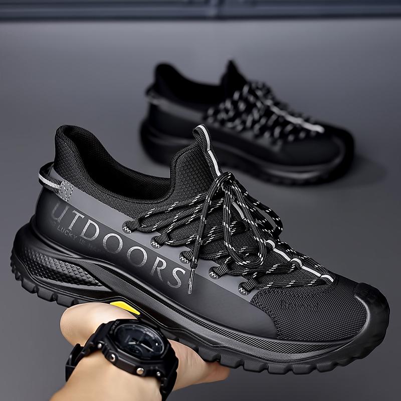 Модная дышащая мужская летняя сетчатая обувь, спортивная обувь против запаха, модные трендовые мужские повседневные кроссовки, универсальная обувь для хайкинга, тренировочная обувь