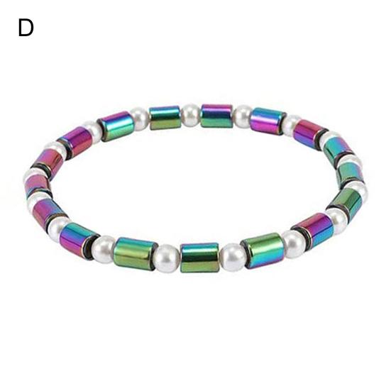 Magnetic Bracelet Delicate Pain Relief Jewelry Colorful Beaded Magnet Therapeutic Bangle