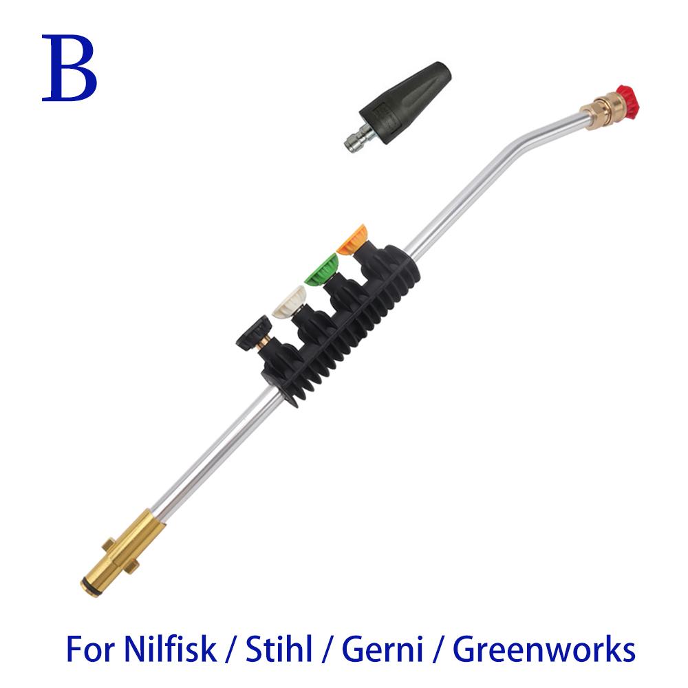 Pressure Washer Jet Lance Spear Nozzle Car Washer Spray Lance Rotating Turbo Nozzle for Nilfisk STIHL Calm Husqvarna Greenworks
