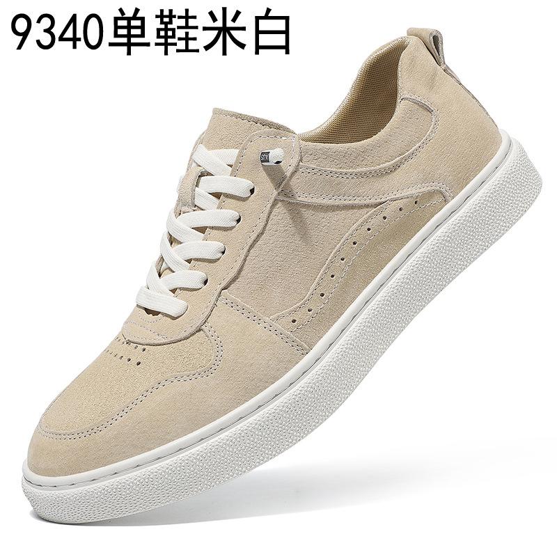 New Shoes for Men Genuine Leather Casual Shoes Designer Flat Skateboard Shoes Youth Lace-up Sneaker