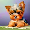 5D Diy Алмазная картина Мозаика Йоркширский терьер Собака Полная квадратная/круглая вышивка Животное Милый Новый домашний декор