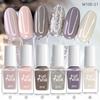Water-Based Nail Polish Set 6 Colors Quick-Dry High-Gloss Shimmer Manicure Kit Seasonal Trendy Nail Art Decor