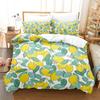 3D Summer Tropical Fruit Duvet Cover with Pillowcase King Full Size Queen Double Bed Quilt Case Linens Single Twin Bedding Sets