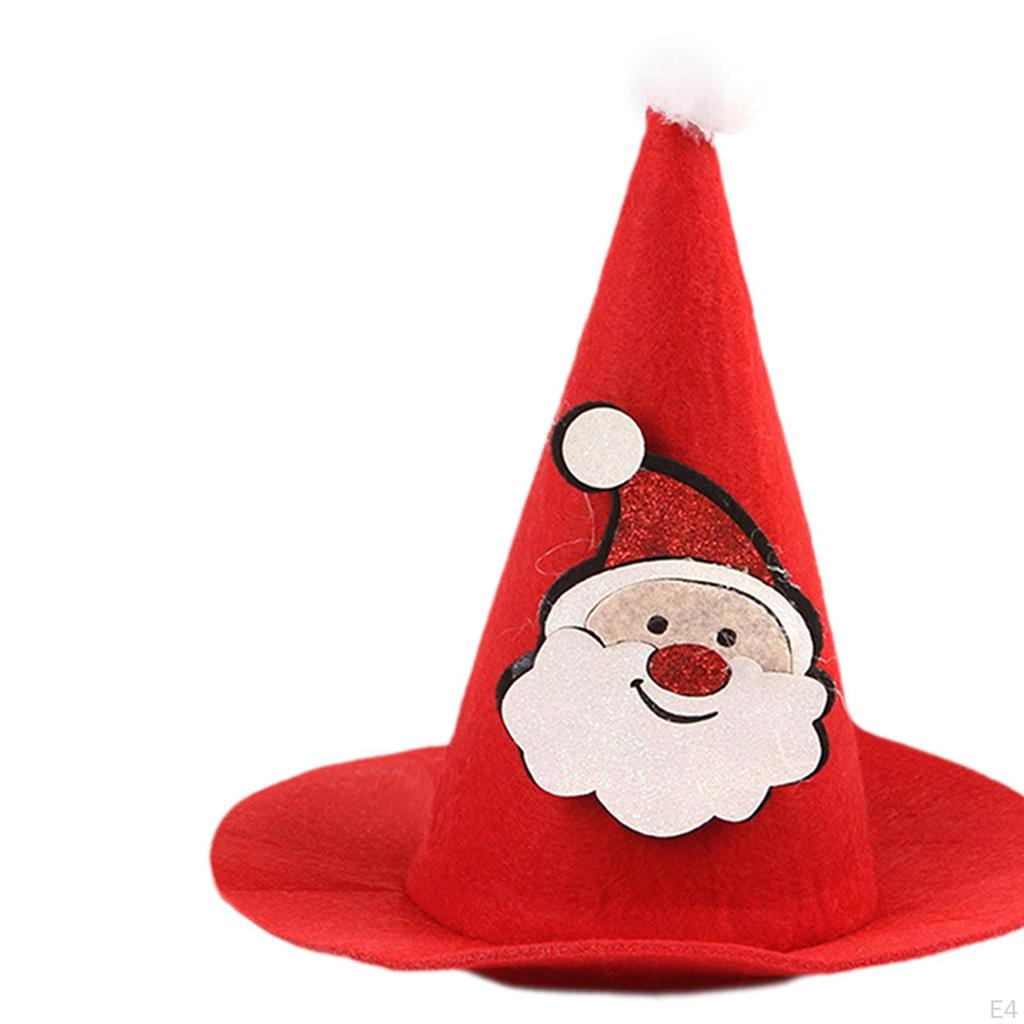 Рождественская шапка для питомцев, Колпак, Наряд для питомца, Мультяшный декоративный головной убор, Покрытие для головы кошки