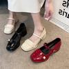Модные красные туфли-лодочки Мэри Джейн Женская обувь 2024 Модные ретро туфли с квадратным носком с вырезами Повседневные туфли Мэри Джейн Женские туфли на платформе Zapatillas