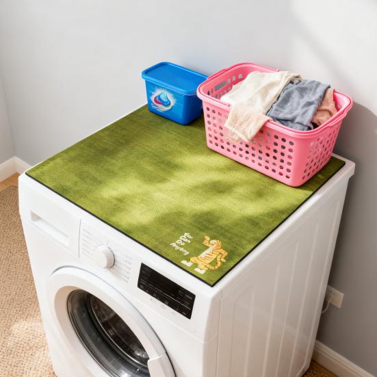 Пылезащитный коврик для стиральной машины, впитывающий коврик из диатомовой грязи, быстросохнущая подкладка, нескользящий, отрезной, чехол для холодильника