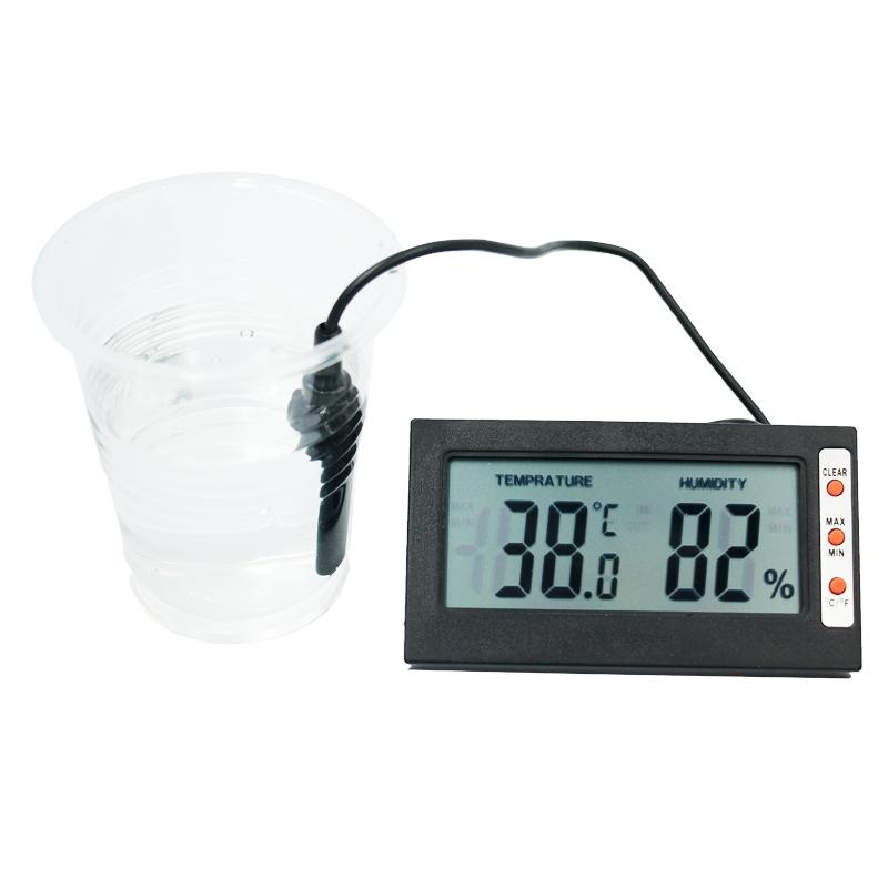 Digital Temperature Humidity Meter LCD Display Thermometer Hygrometer RH Max Min TEMP Tester with Large Screen
