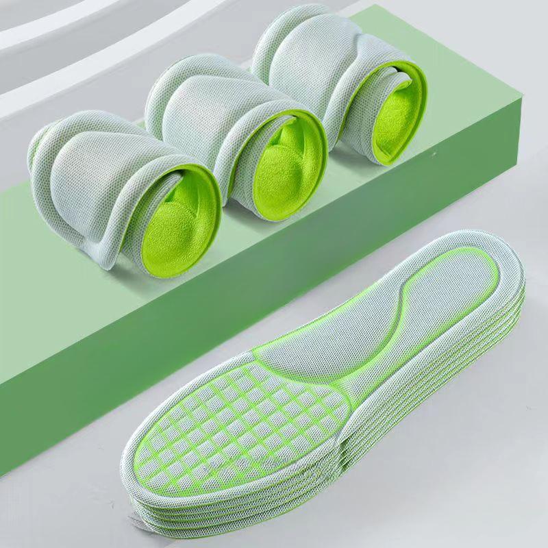 Впитывающие пот массажные спортивные стельки, мягкие стельки из пены с эффектом памяти для обуви, мужские и женские ортопедические подошвы для обуви для бега