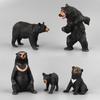 Boutique Toy Set, Black Bear, Bear Family Figure Model Decorative Ornament Gift