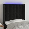VidaXL LED Headboard Bedroom Furniture Single Bed Accessory Headboard Interior Black 3124514