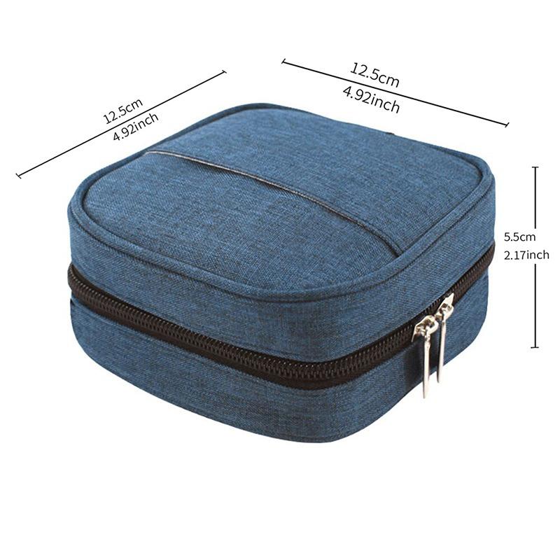 Мини квадратная цифровая сумка для хранения адаптер кабель питания для передачи данных наушники мышь портативный водонепроницаемый чехол-органайзер для дома дорожная сумка