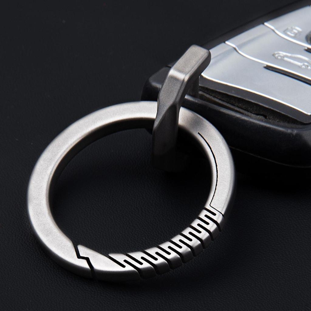 Titanium Alloy Keychain Rings Key Spring Snap Minimalist Practical Multipurpose Buckle for