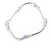 Les Trésors De Lily [M7263] - Blue 'Clara' Silver Bracelet (rhodium-plated)