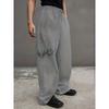 Men'S Patterned Loose-Fitting Sweatpants with Drawstring Waist, Wide-Leg Joggers with Pockets