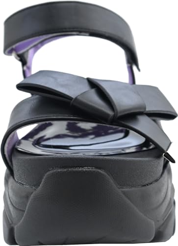 [Ёсуке] Босоножки на платформе с ремешком