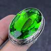 Peridot Gemstone 925 Steling Silver Jewelry Ring Size 9