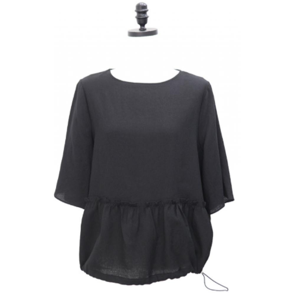 Shiz Madam Women Feminine Frill Balloon Blouse T57551